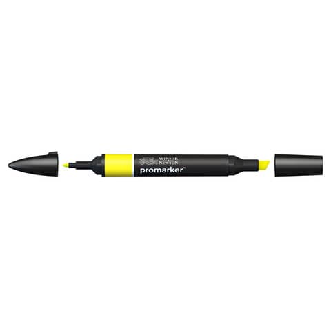 Pennarelli Winsor&Newton Promarker doppia punta fine-larga - giallo Y657 - 0203173